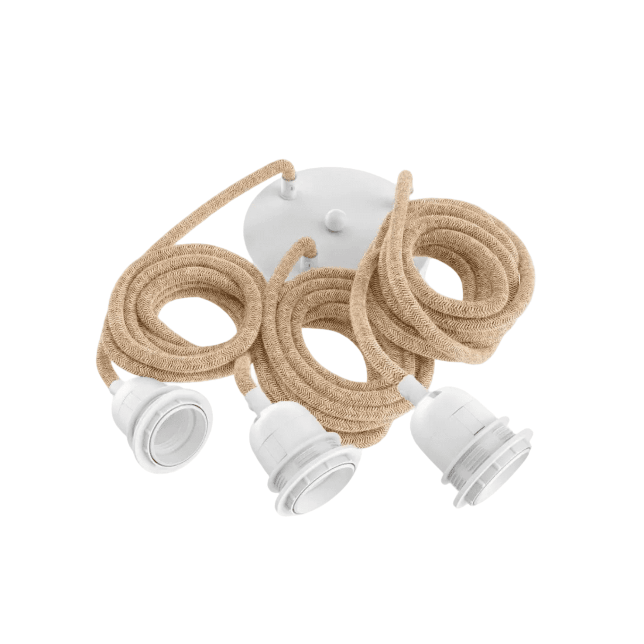 Cable with 3 White Sockets 2.5 m - Image 1