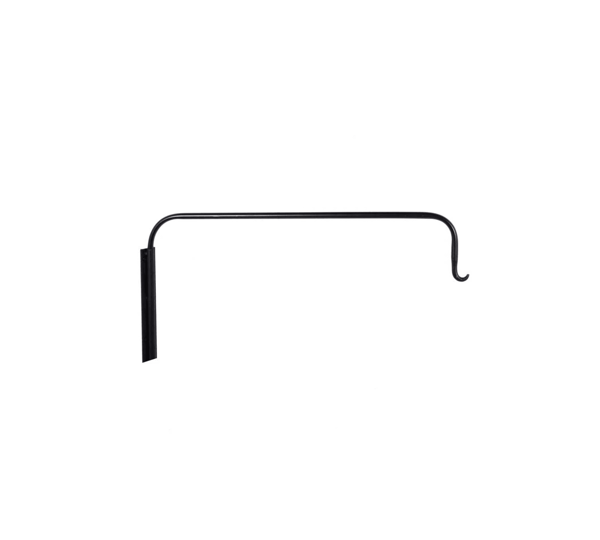 Black wall lamp bracket for PītasLampas woven lamps.