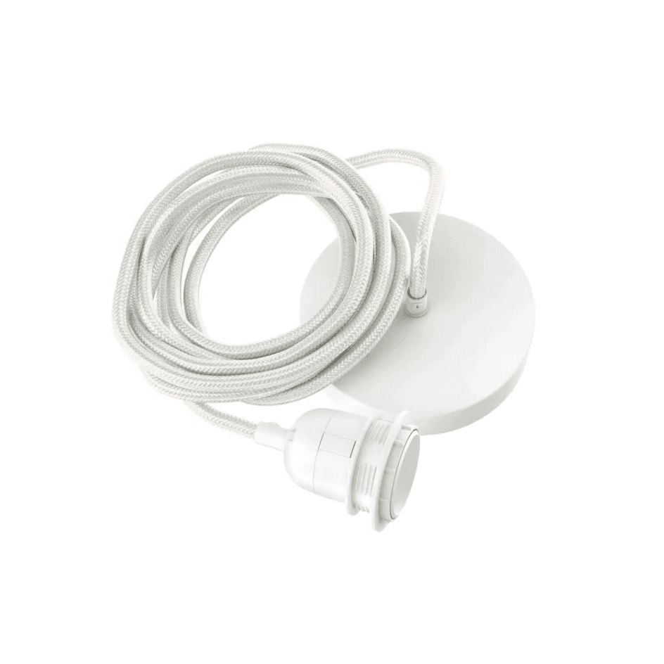 Balts Elektrības Vads Griestu Lampai 2.5 m - Image 1