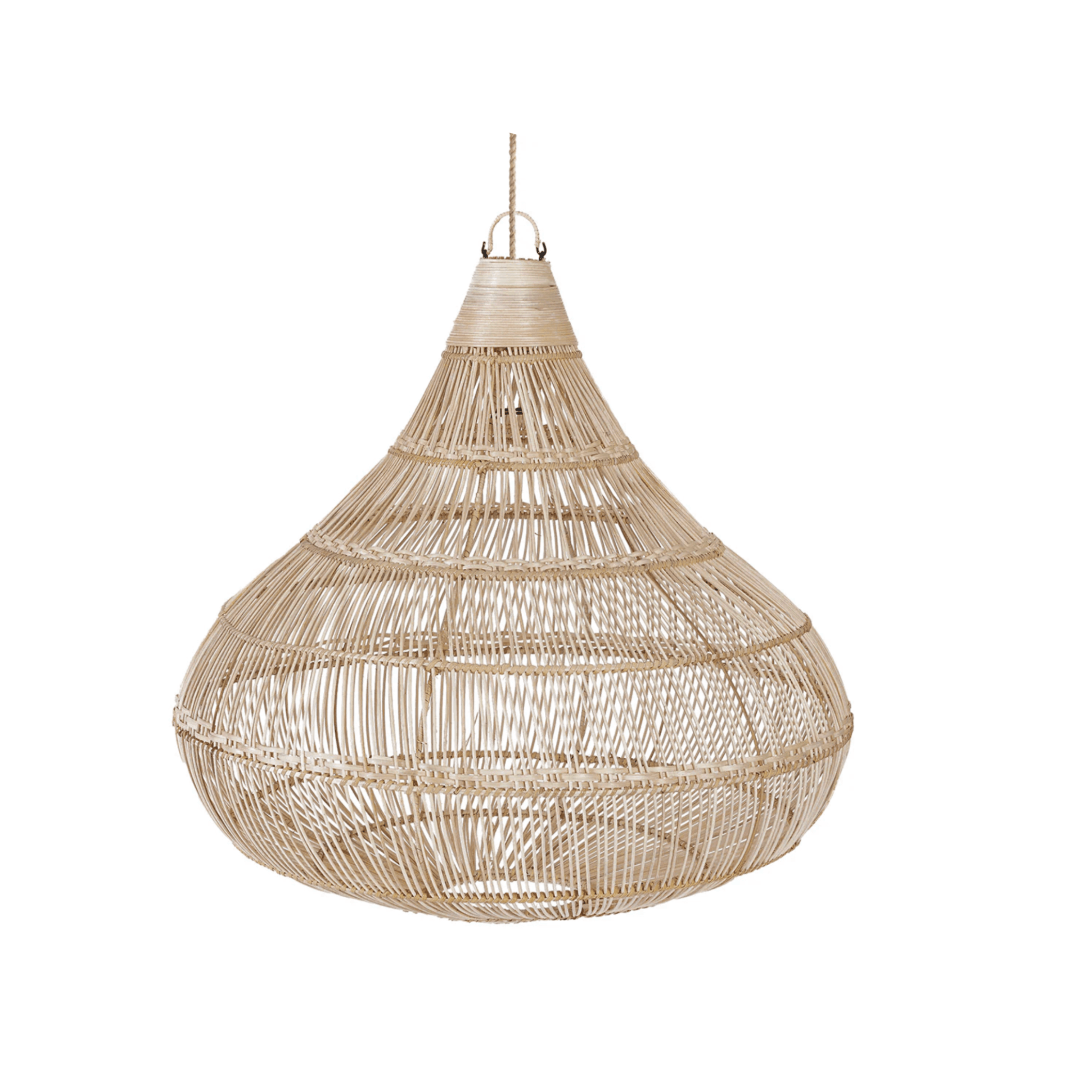 Large Rattan Lampshade - DROP - Image 1