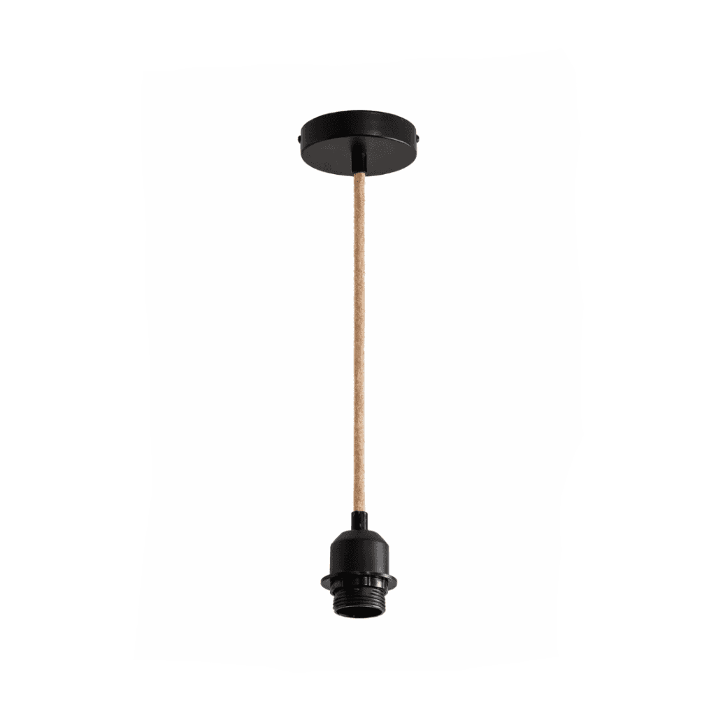 Electrical Cord with Black Ceiling Base E27 - Image 1