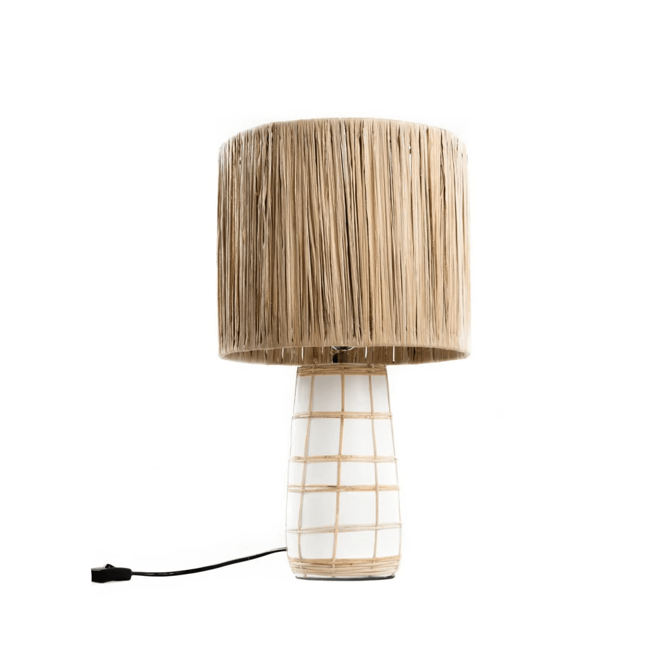 White Terracotta Table Lamp - Image 1