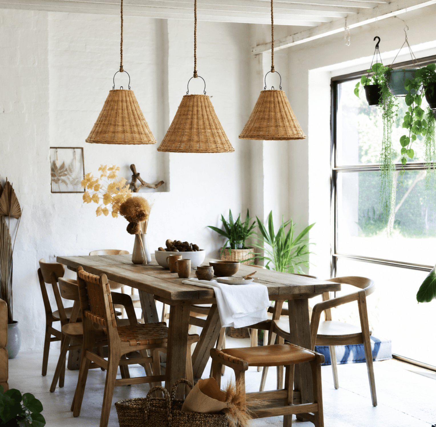 Wicker Lampshade AUZA - Im Raum ansehen