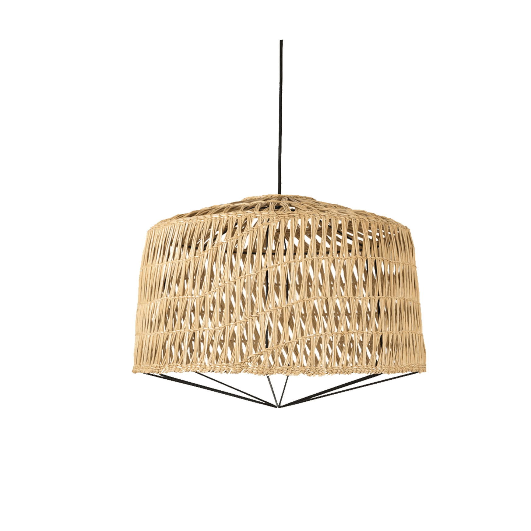 Metallkarkassiga Punutud Laelamp ROMBS - Image 1