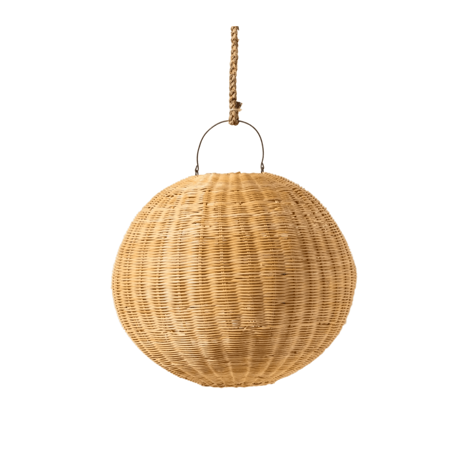 Round Wicker Lampshade ĀBOLS - Image 1