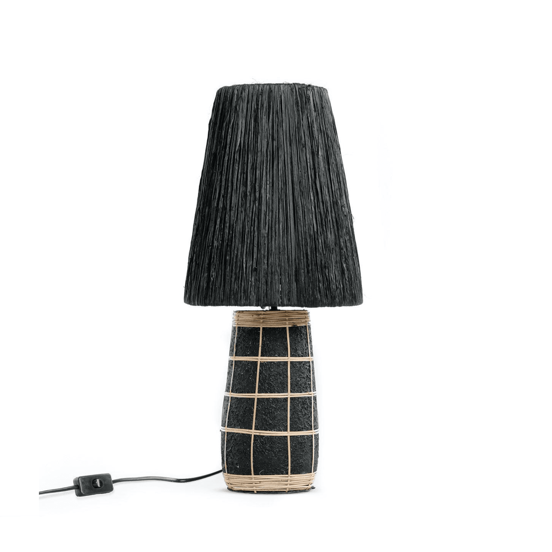 Black Terracotta Table Lamp - Image 1