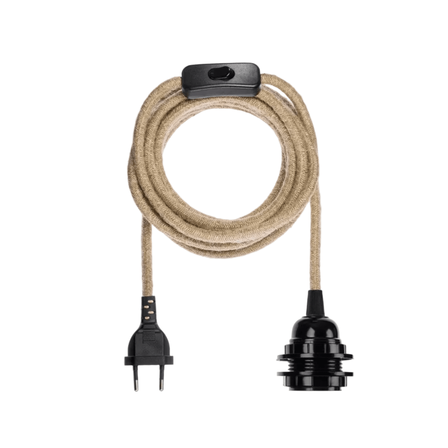 Rokdarbu pīta griestu lampa no bambusa ar slīpu cilindrisku formu, moderna rustic stila, piemērota viesistabai
