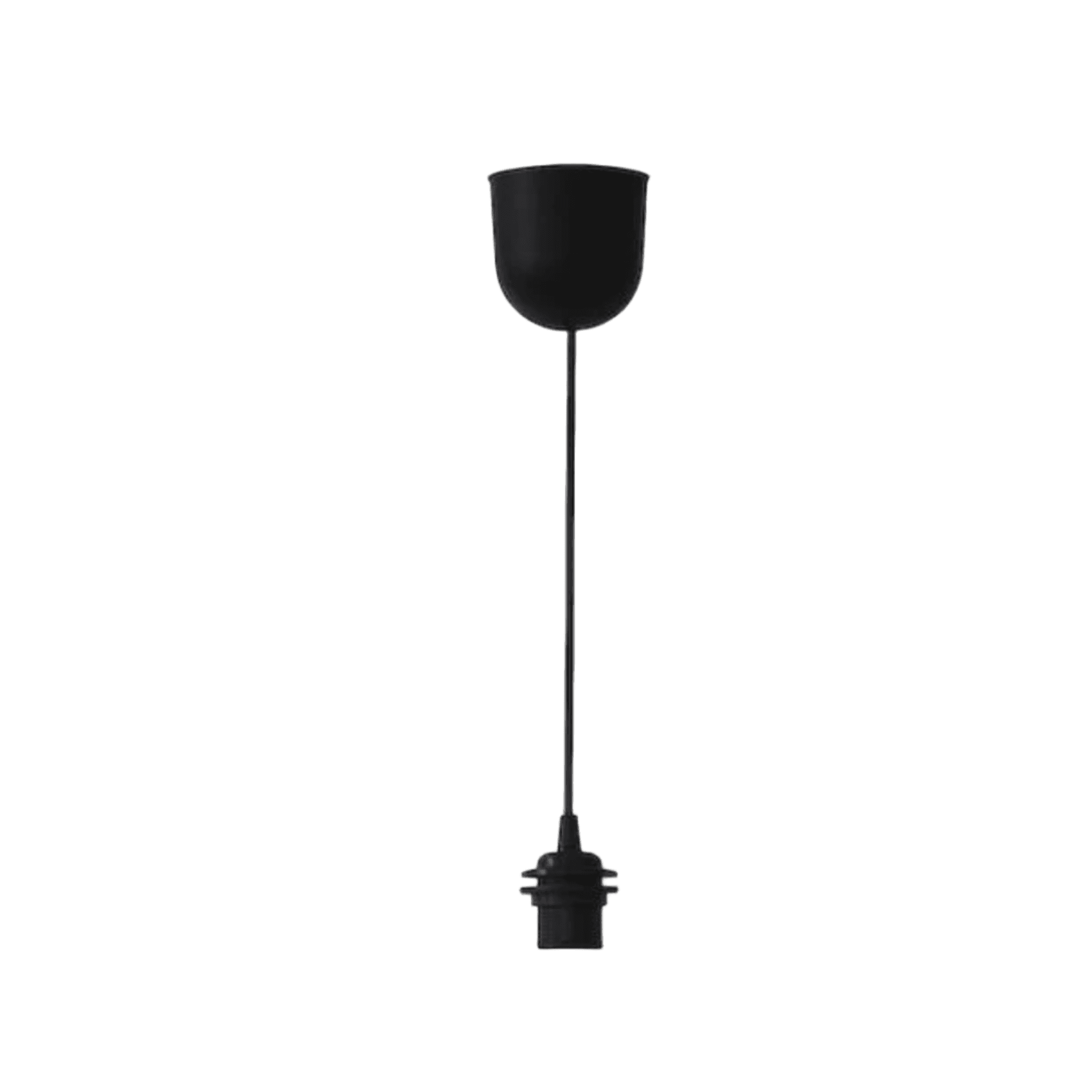 Black Electrical Cord for Lamps 1m - Image 1