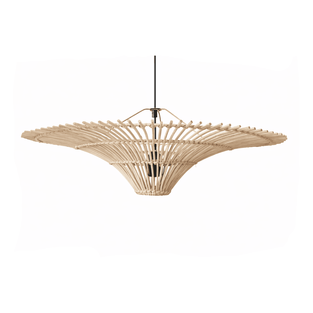 Rattan Ceiling Light MĒNESS RATS - Image 1