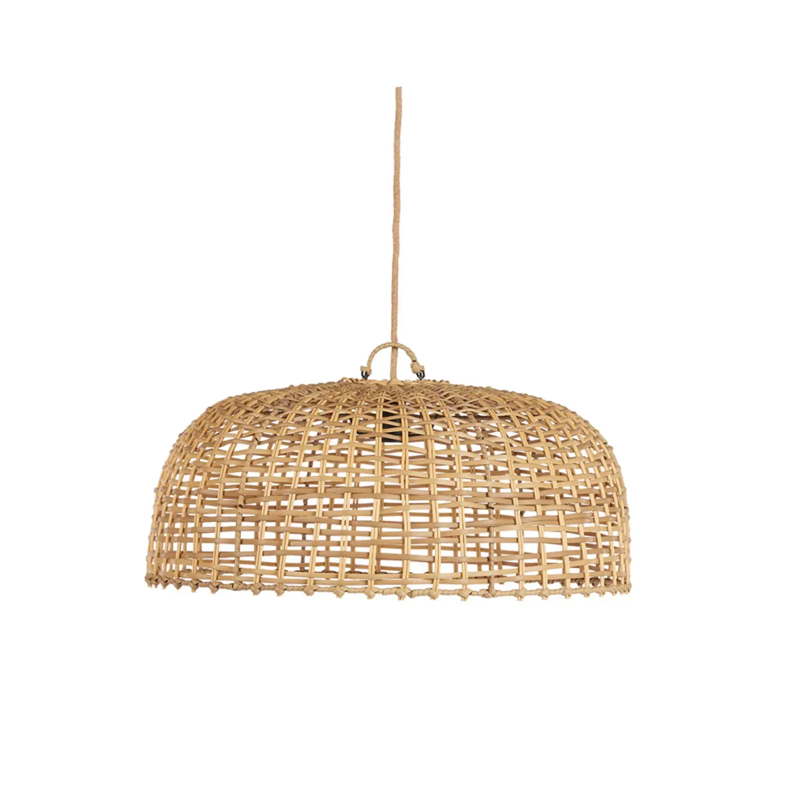 Punutud laelamp, vitstest, kuppelkujuline, ökodisain